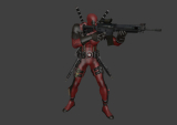 Deadpool Red and Blue