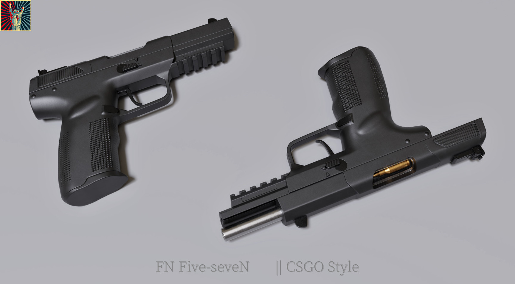 5-7 CSGO Style — модель Five-SeveN в стиле CS:GO для CS:S