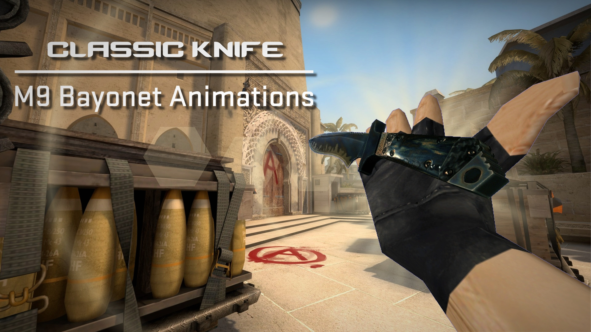 Classic Knife с анимациями M9 Bayonet для CS 1.6